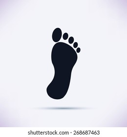 black footprint icon