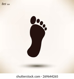black footprint icon