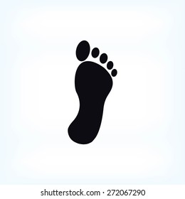 black footprint icon