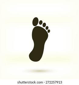 black footprint icon