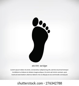 black footprint icon