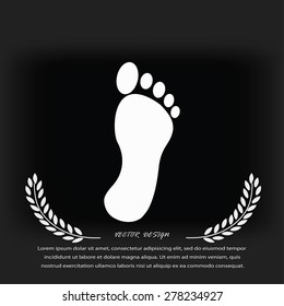 black footprint icon