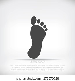 black footprint icon