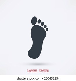 black footprint icon