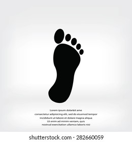 black footprint icon