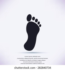 black footprint icon