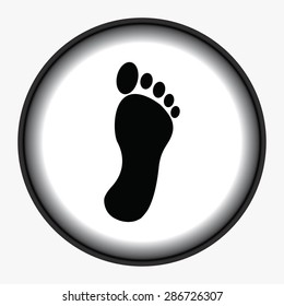 black footprint icon