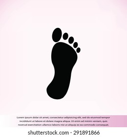 black footprint icon