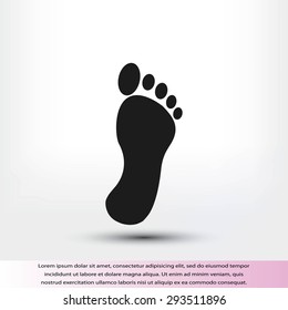 black footprint icon