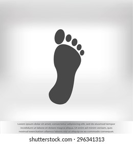 black footprint icon