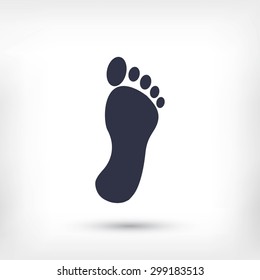 black footprint icon