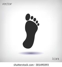 black footprint icon