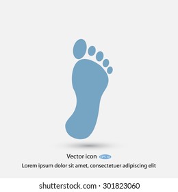 black footprint icon