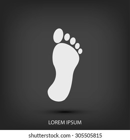 black footprint icon