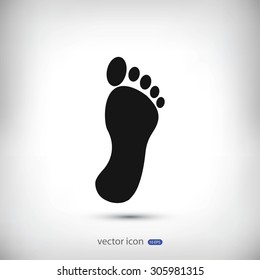black footprint icon