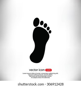 black footprint icon