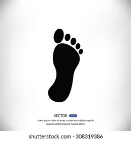 black footprint icon