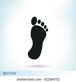 black footprint icon