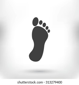 black footprint icon