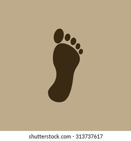 black footprint icon