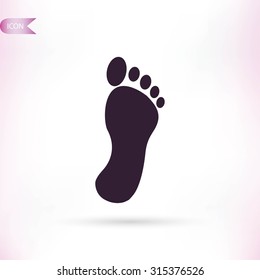 black footprint icon