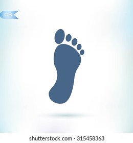 black footprint icon