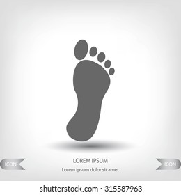 black footprint icon