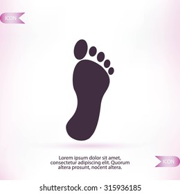 black footprint icon
