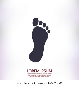 black footprint icon