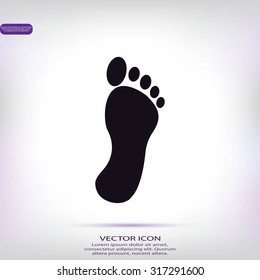 black footprint icon