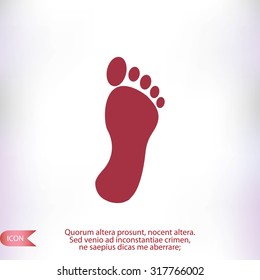 black footprint icon