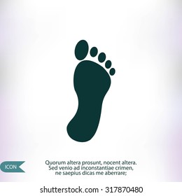 black footprint icon