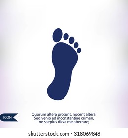black footprint icon