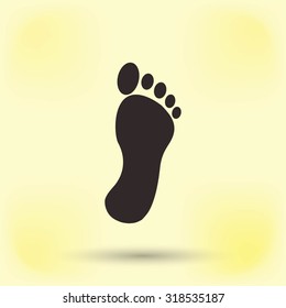 black footprint icon