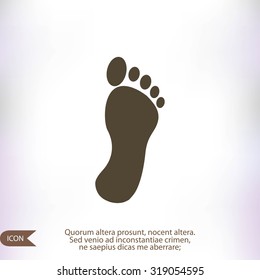 black footprint icon