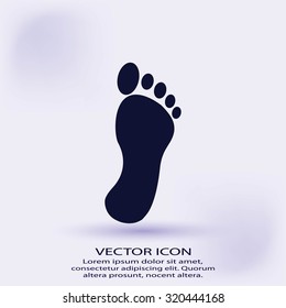 black footprint icon