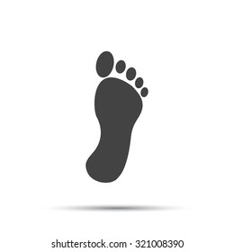 black footprint icon