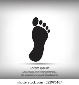 black footprint icon