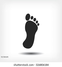 black footprint icon