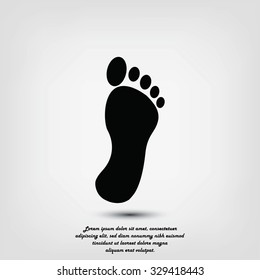 black footprint icon