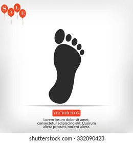 black footprint icon