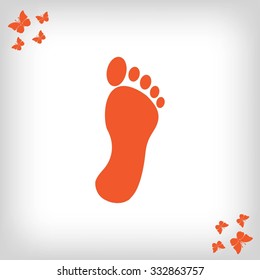 black footprint icon