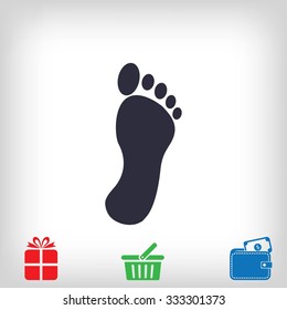 black footprint icon