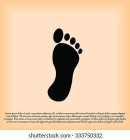 black footprint icon