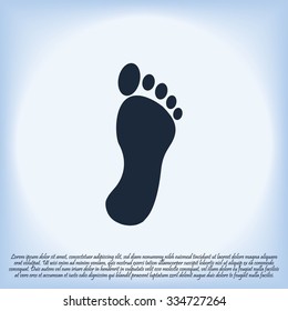 black footprint icon
