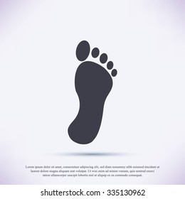 black footprint icon