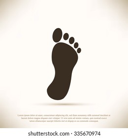 black footprint icon