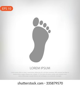 black footprint icon
