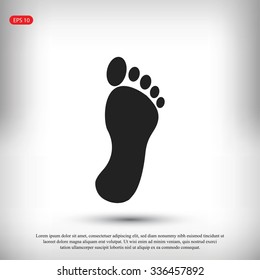 black footprint icon