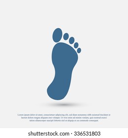 black footprint icon